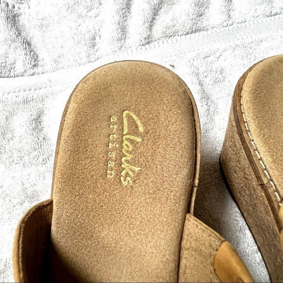 Clarks Aisley Lily Y2K Platform Light Tan Nubuck Womens sandals size 6 - Picture 9 of 11